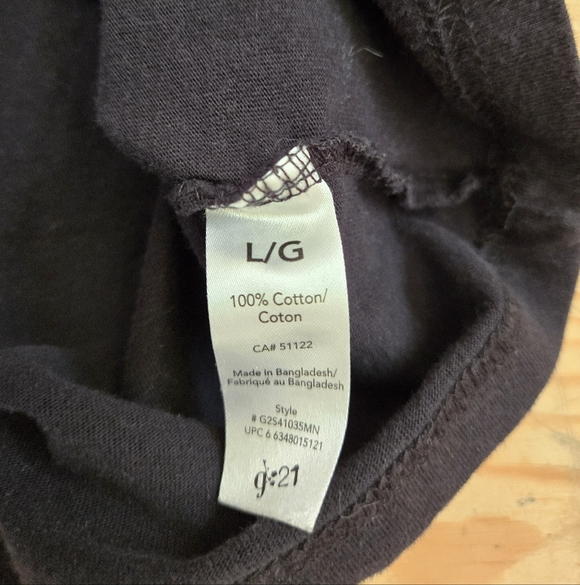 g:21 Black Skull Graphic Tee Men’s Large - Picture 4 of 4